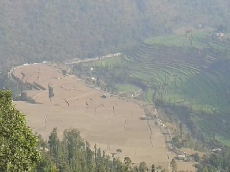 At 300 meters, only water was still barren land